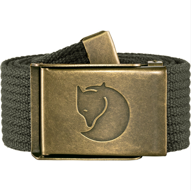 Trail and Travel Canvas Brass Belt for Outdoor Wear and Everyday Accessory Use