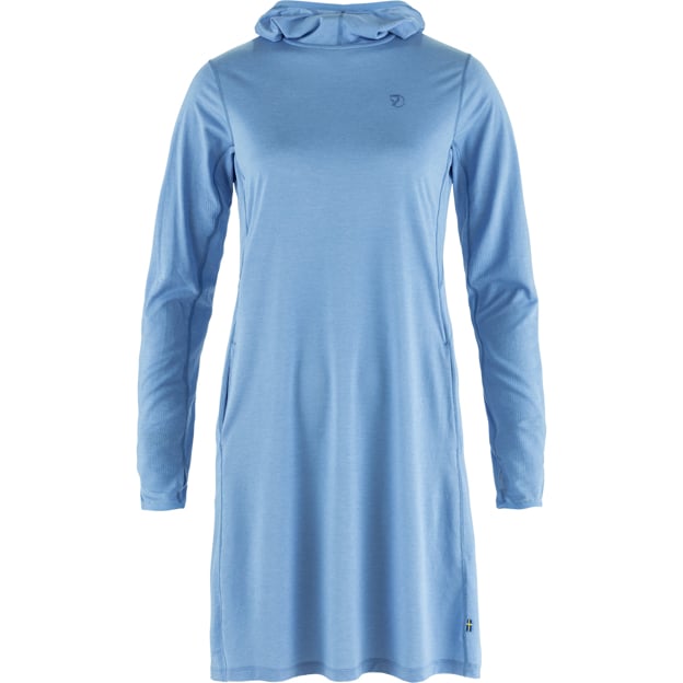 Hiking Ready Abisko Sun-hoodie Dress W for Outdoor Movement Hiking Travel and Everyday Wear