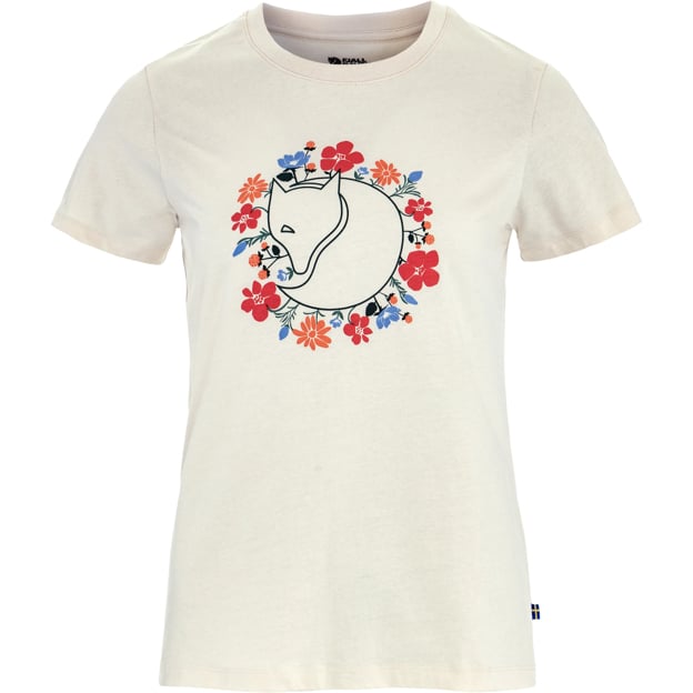 Everyday Outdoor Fjällblomster Fox T-shirt W for Outdoor Layering Hiking Travel and Everyday Wear