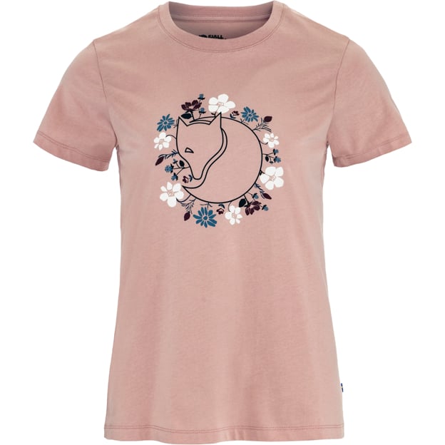 Everyday Outdoor Fjällblomster Fox T-shirt W for Outdoor Layering Hiking Travel and Everyday Wear