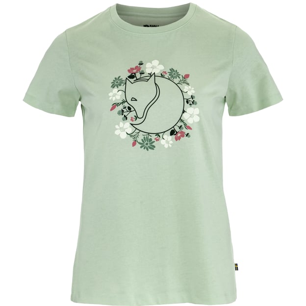 Everyday Outdoor Fjällblomster Fox T-shirt W for Outdoor Layering Hiking Travel and Everyday Wear