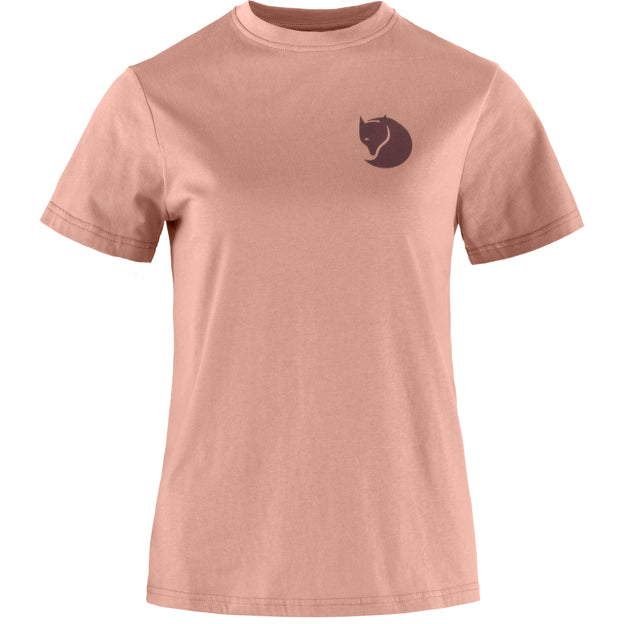 Outdoor Travel Fox Boxy Logo Tee W for Outdoor Layering Hiking Travel and Everyday Wear