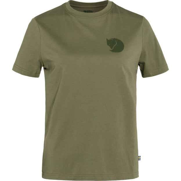 Outdoor Travel Fox Boxy Logo Tee W for Outdoor Layering Hiking Travel and Everyday Wear