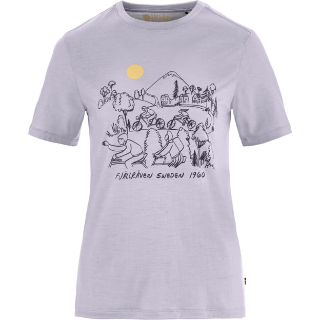 Hiking Ready Hoja Lugnt Wool T-shirt W for Outdoor Layering Hiking Travel and Everyday Wear