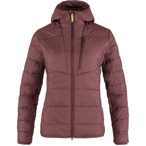 Practical Outdoor Use Keb Padded Hoodie W for Outdoor Layering Hiking Travel and Everyday Wear