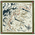 Outdoor Travel Swedish Classic Map Scarf for Outdoor Wear and Everyday Accessory Use