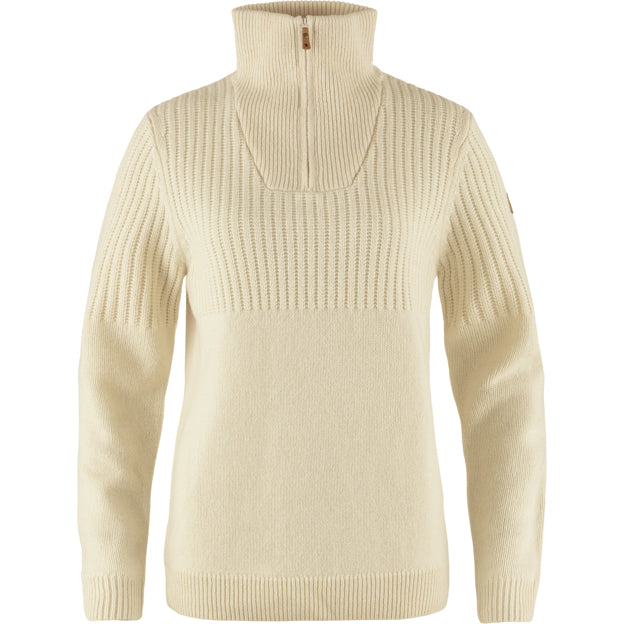 Hiking Ready Övik Half Zip Knit W for Outdoor Layering Hiking Travel and Everyday Wear