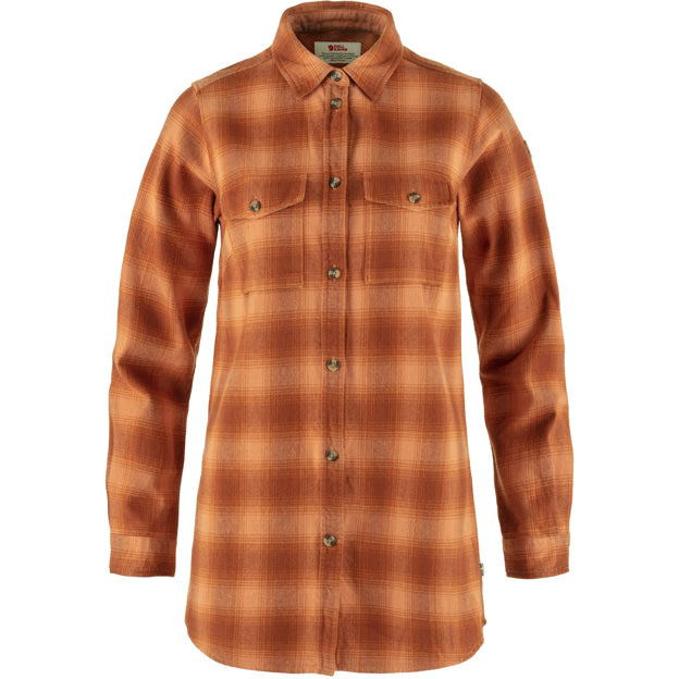 Hiking Ready Övik Twill Shirt LS W for Outdoor Layering Hiking Travel and Everyday Wear