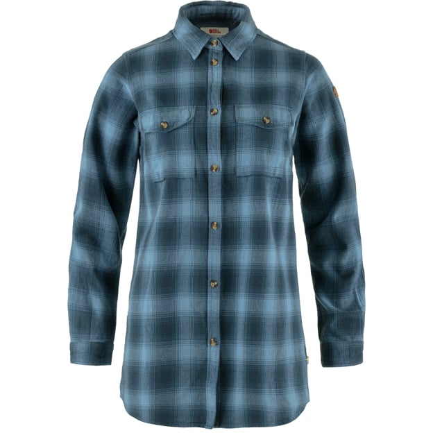 Hiking Ready Övik Twill Shirt LS W for Outdoor Layering Hiking Travel and Everyday Wear